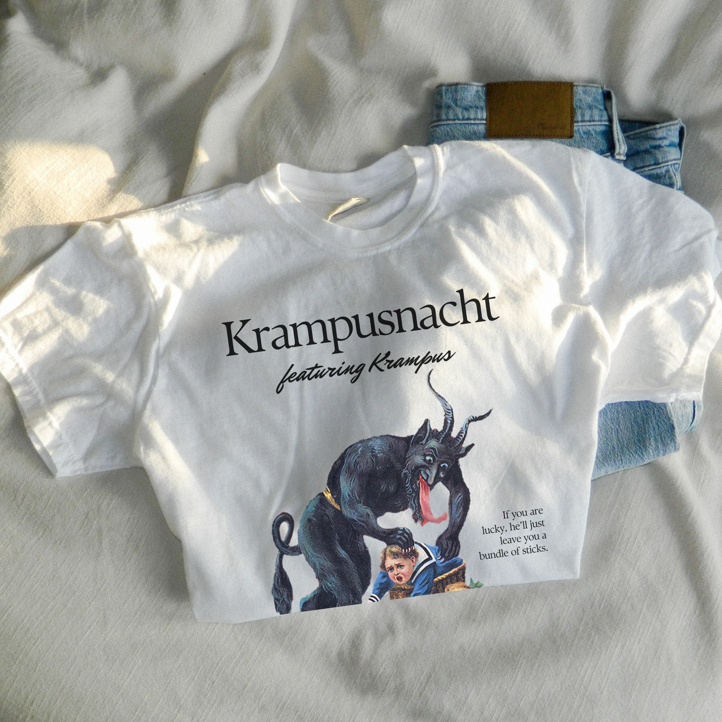 Krampusnacht Comfort Colors Unisex Shirt, Krampus Holiday Shirt