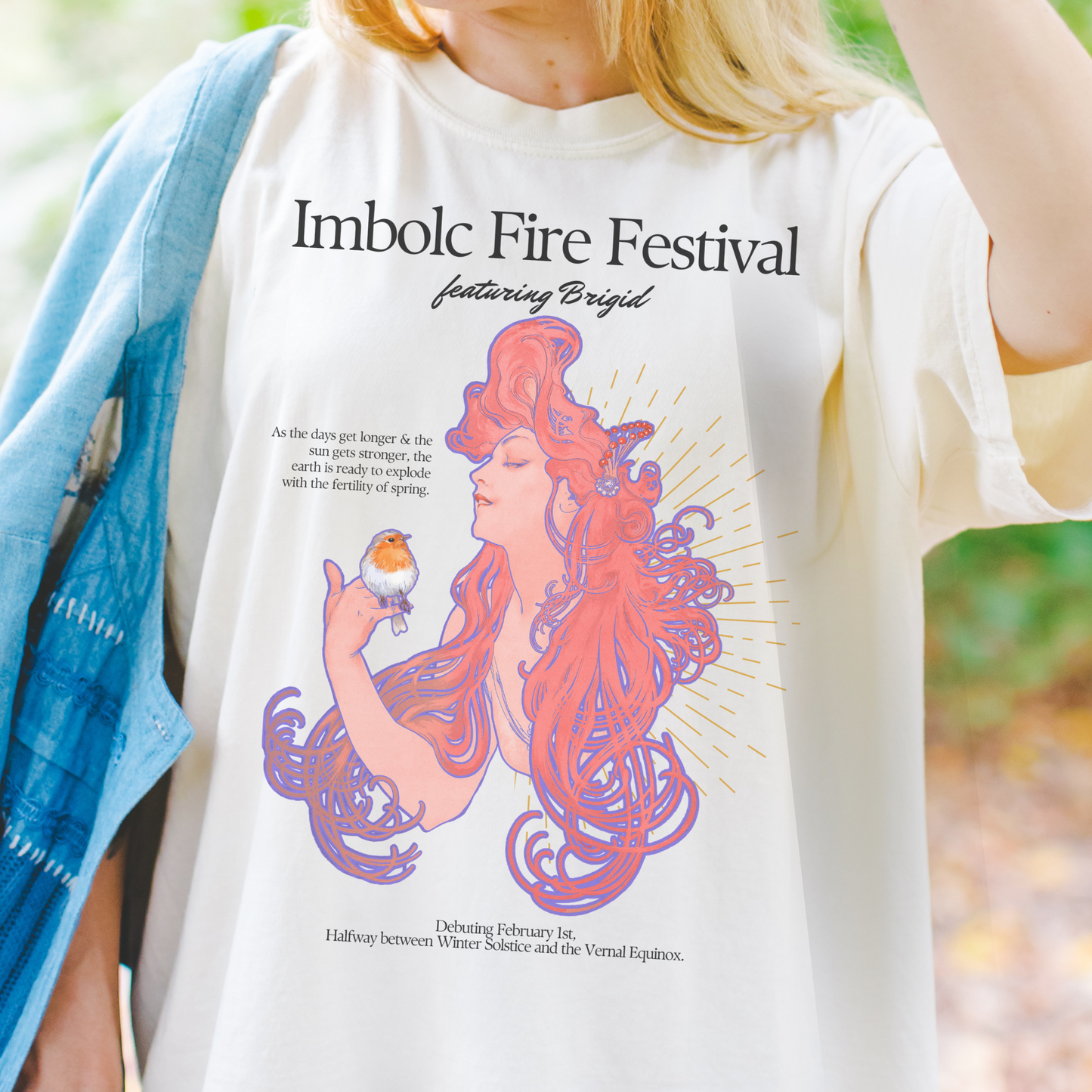 Imbolc Fire Fest Featuring Brigid Unisex Comfort Colors TShirt